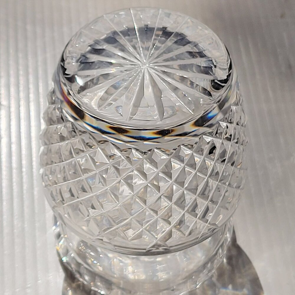 Waterford Crystal Alana Preserve Honey Jam Jar 4" Tall Small Open Pot ~ No Lid ~ - Picture 7 of 9